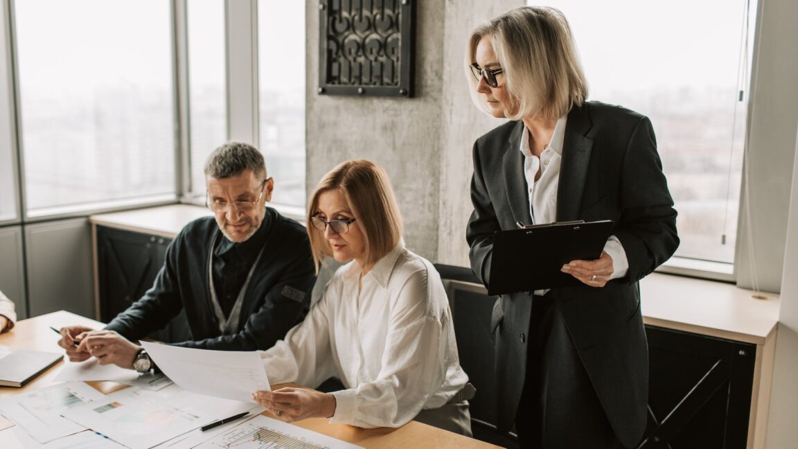 people having a meeting