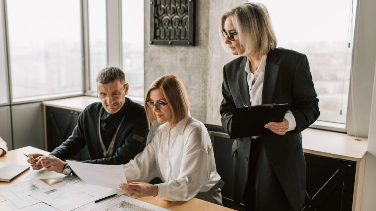 people having a meeting